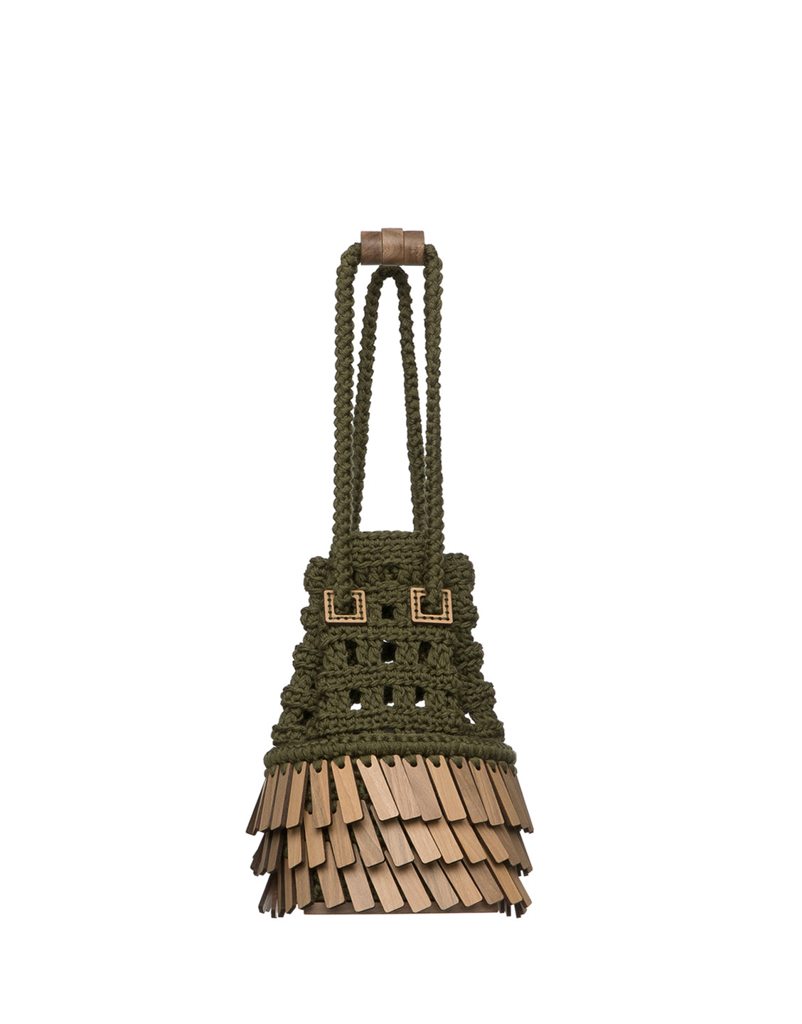 Fanfare Scale Knitted Bucket Bag