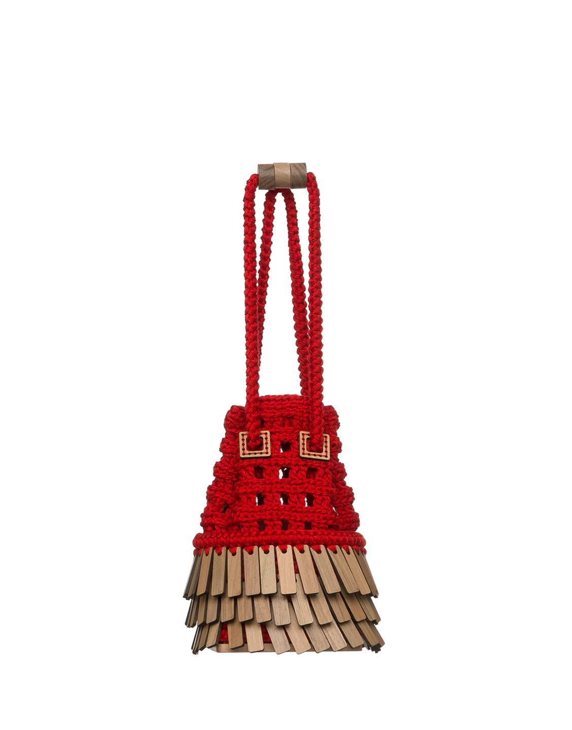 Fanfare Scale Knitted Bucket Bag