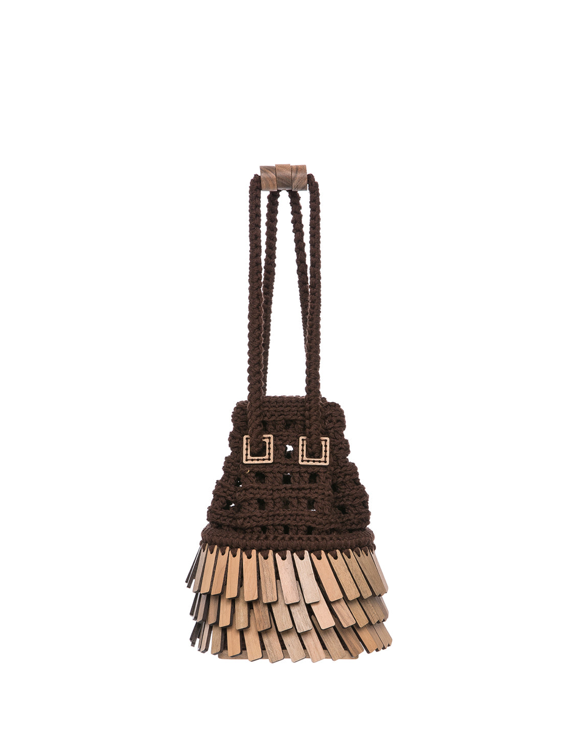 Fanfare Scale Knitted Bucket Bag