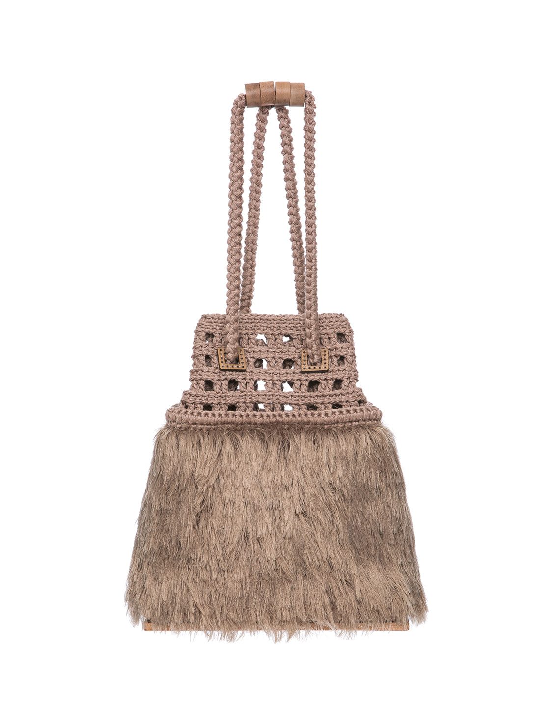 Note Beast Knitted Bucket Bag