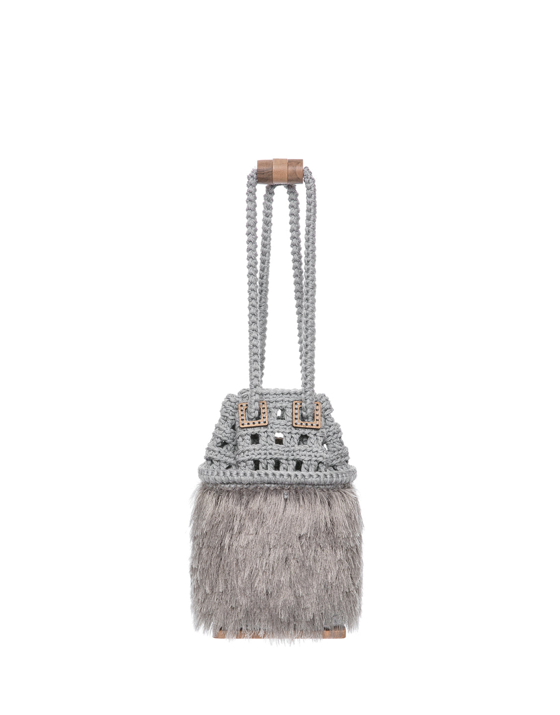 Fanfare Beast Knitted Bucket Bag