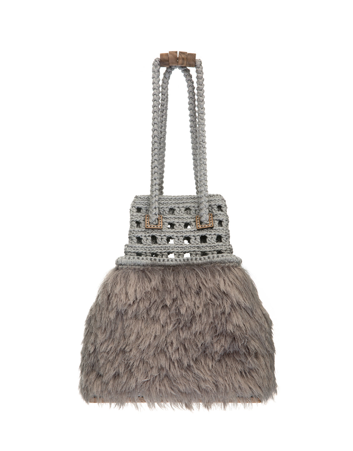 Note Beast Knitted Bucket Bag