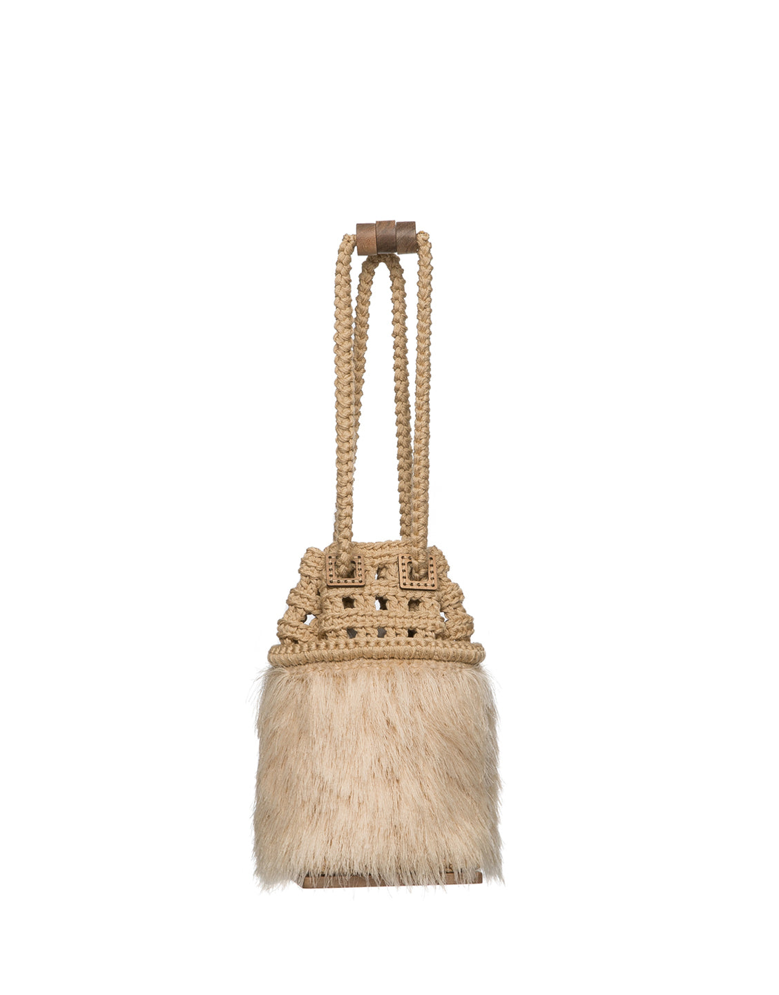 Fanfare Beast Knitted Bucket Bag